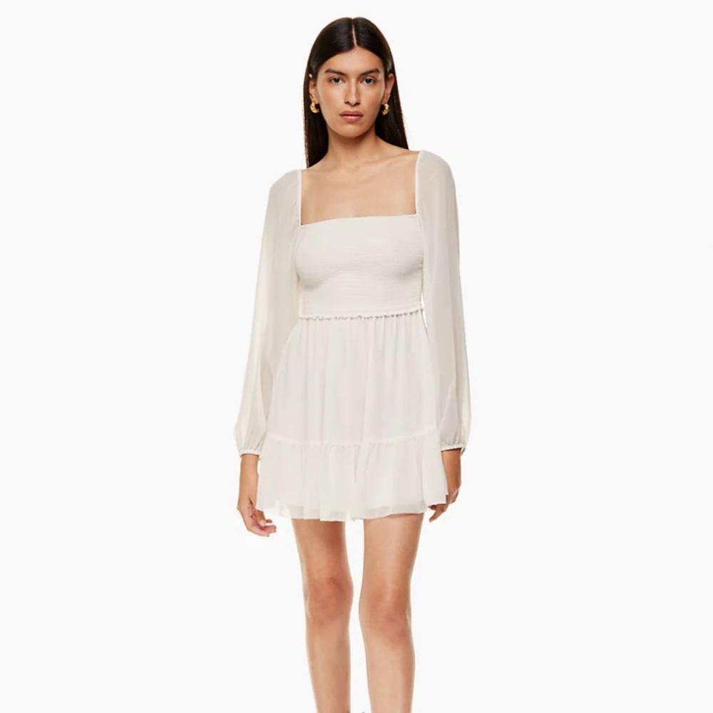 blue aritzia tempest dress